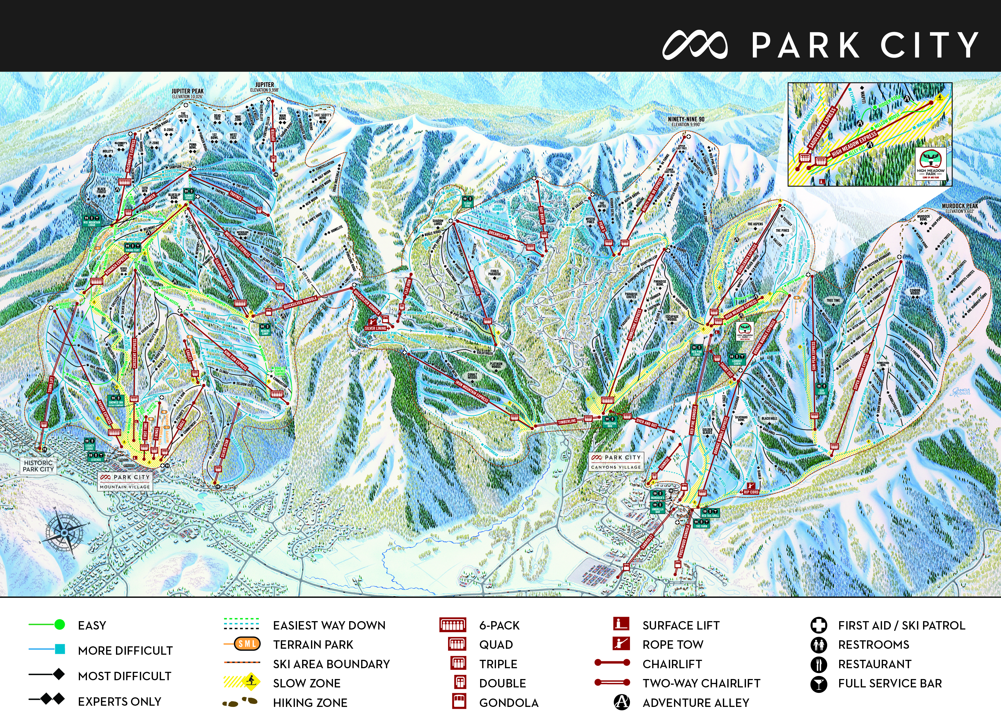 Trail Map Park City Mountain Resort