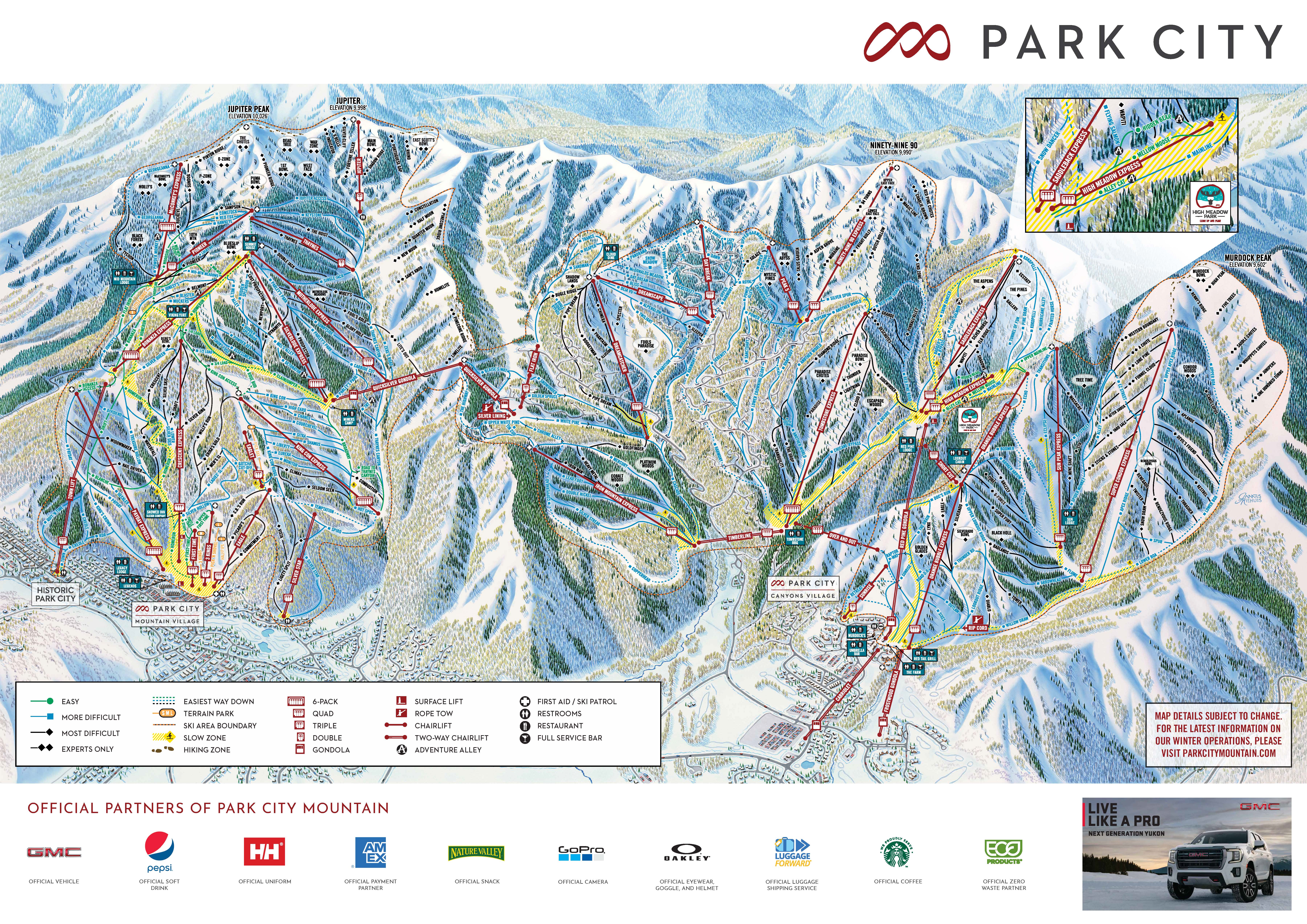 Map Park City Utah